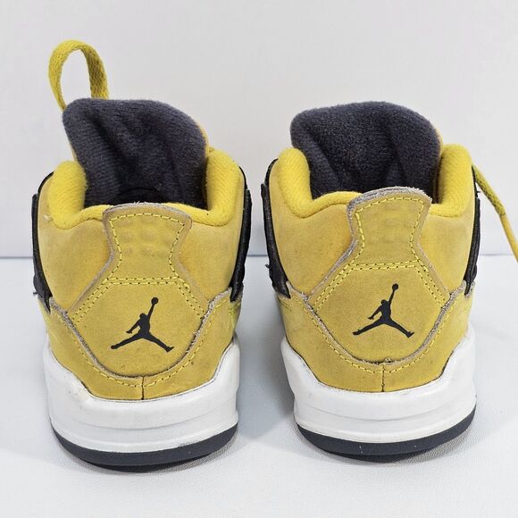 Nike Air Jordan 4 Retro TD 'Lightning' 2021 BQ7670-700 US Size 7C Kids - Picture 3 of 9